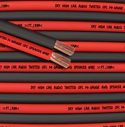 Sky High Car Audio OFC 14 Gauge Speaker Wire 25FT-200FT