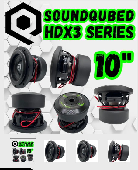 SoundQubed 10" HDX3 Subwoofer