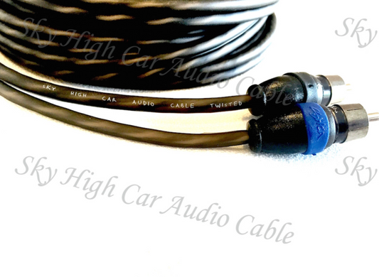 Sky High Car Audio Twisted 2-Channel Twisted RCA 1.5ft-20ft