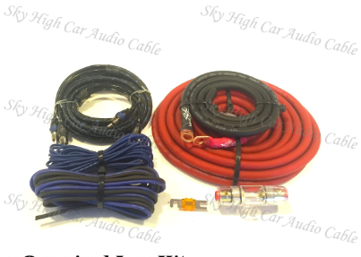 Sky High Car Audio 4 OFC Amp Kit