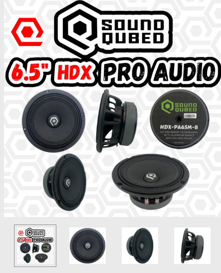 Soundqubed HDX Series Pro Audio 6.5" Speaker (single)