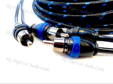 Sky High Car Audio 2-Channel Triple shielded RCAs 1.5ft-22ft