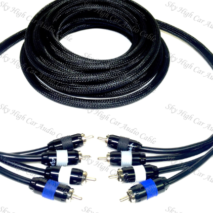 Sky High Car Audio Premium 4-Channel RCA 12ft-20ft