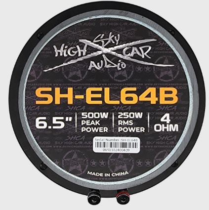 SHCA SH-EL64B 6.5" Midrange Speaker - 500 Watts 4 ohm